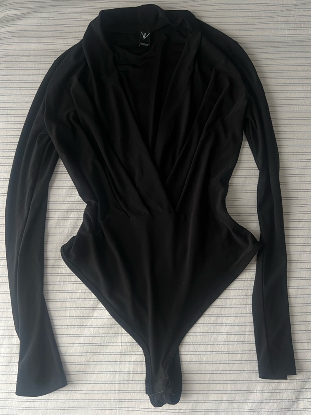 Windsor Black Low cut Body Suit